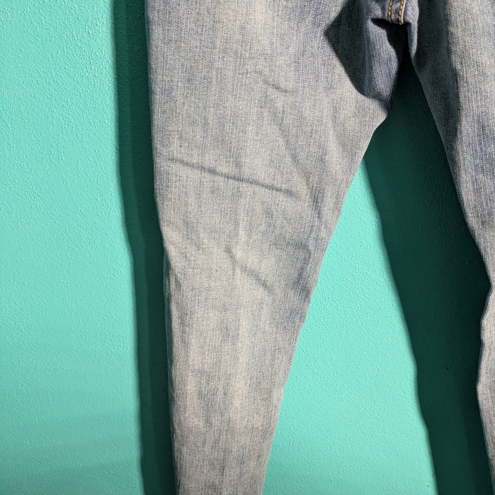 Grace High-Rise Distressed Skinny Jeans - Light Blue - Picture 12 of 12